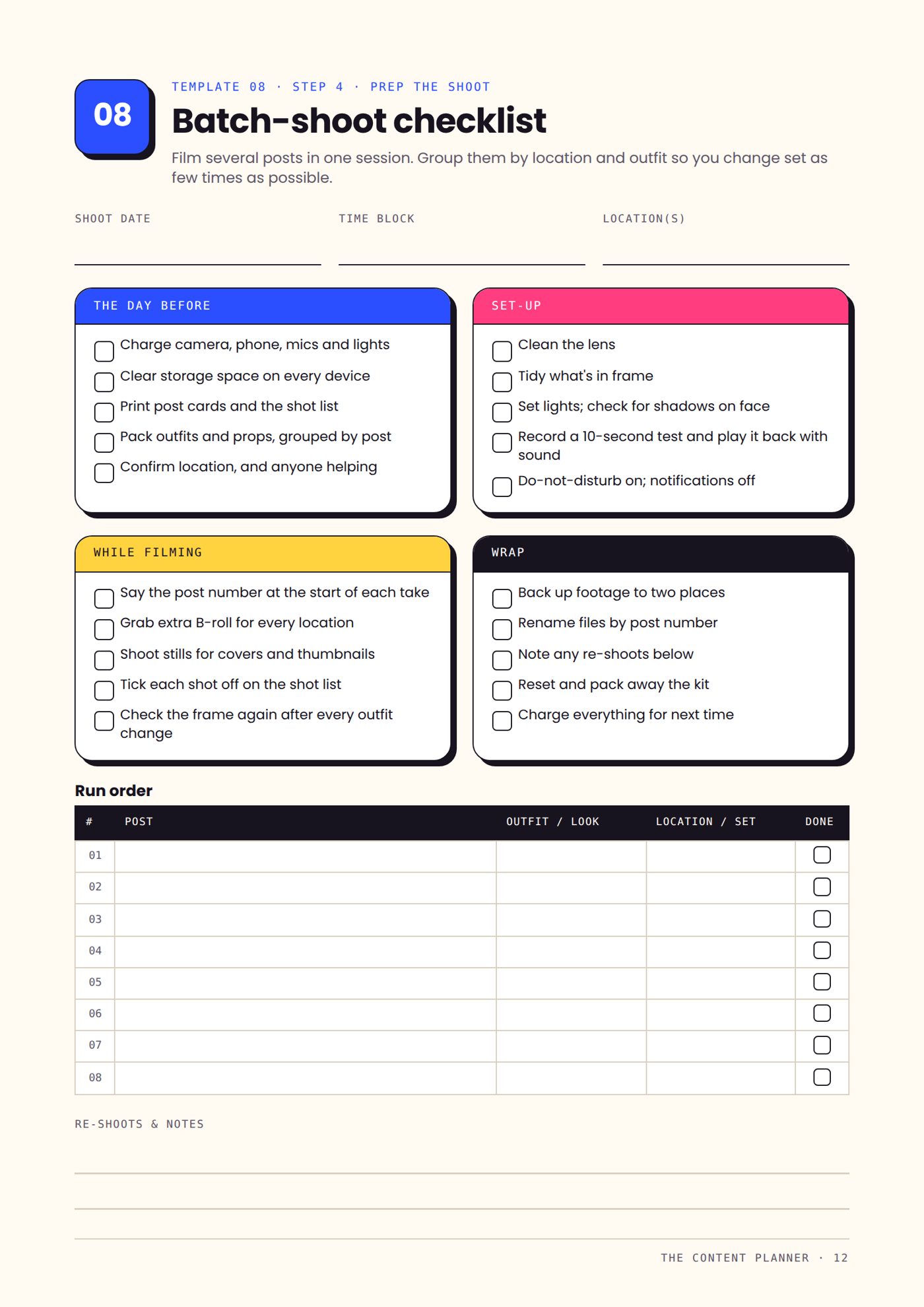 The Content Planner, page 12