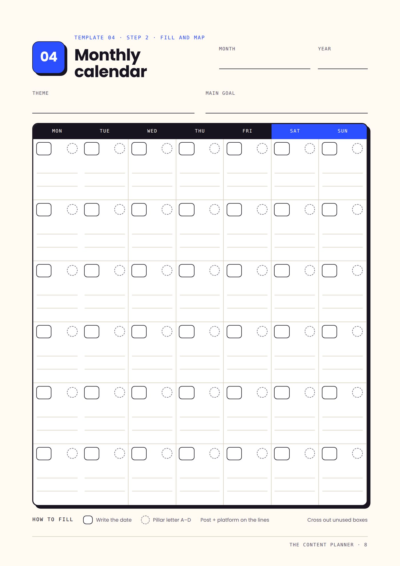 The Content Planner, page 8